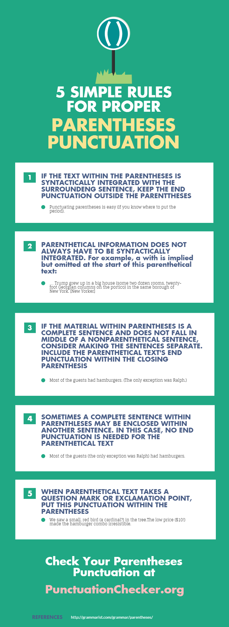 5 simple rules for proper parentheses punctuation